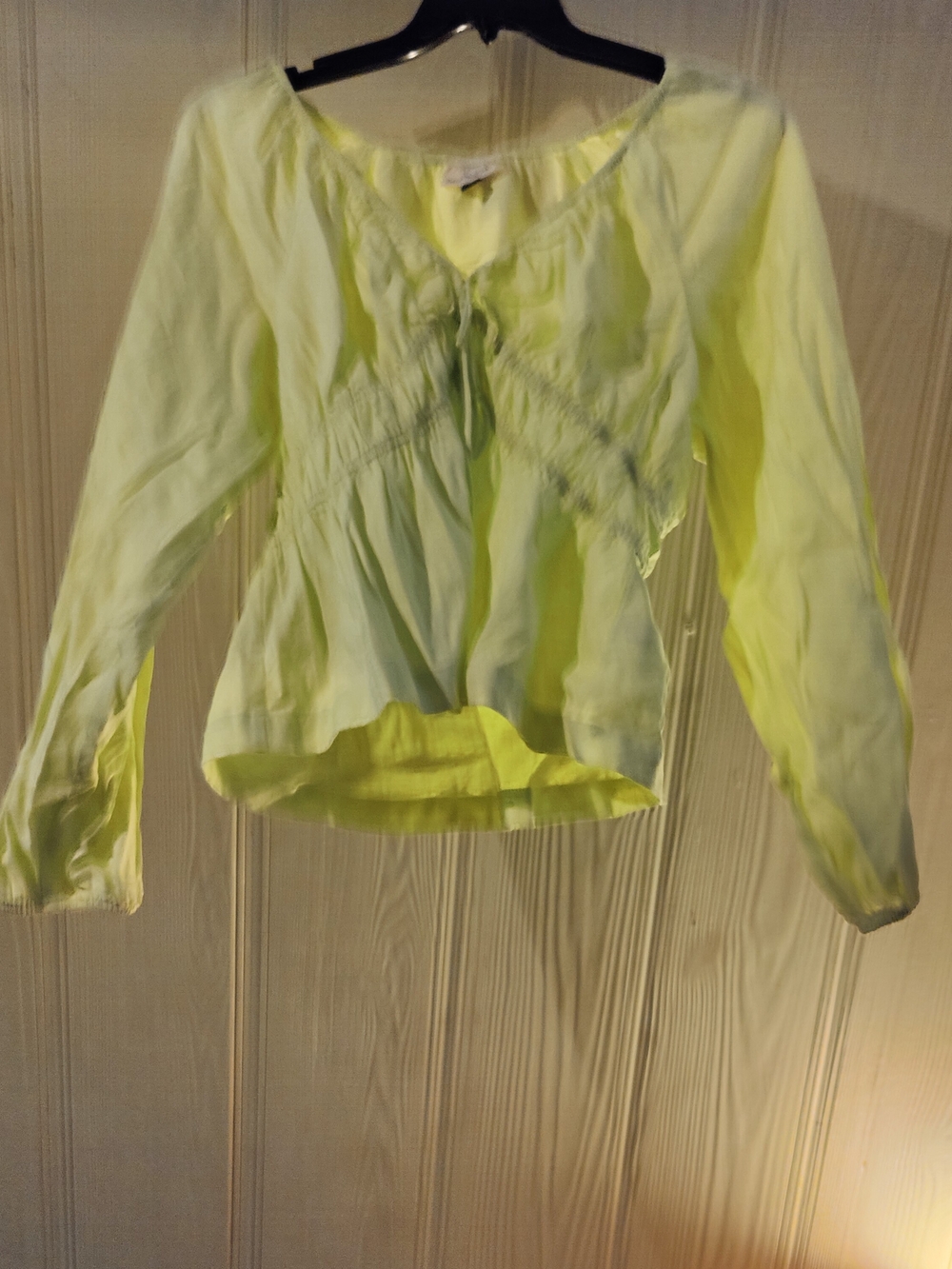 NWT Universal Thread Size Medium Light green Peasant Blouse - Women Tops